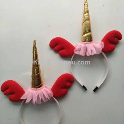 Horn and antler unicorn creative decoration headband headband hair accessories