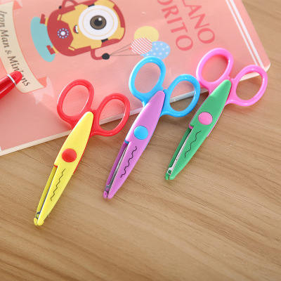 1606 handmade DIY lace scissors card pattern scissors cartoon lace scissors can be customized wholesale