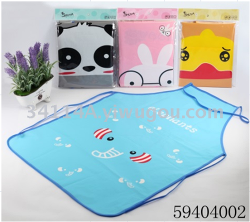 wholesale supply pe waterproof apron cartoon printed apron rag