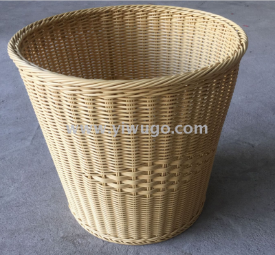 Handwoven handicraft imitation rattan circular collection frame manufacturer direct-selling rattan frame dirty laundry basket