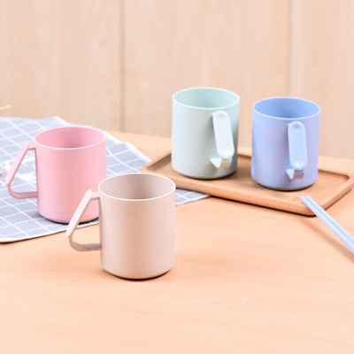 环保小麦秸秆洗漱杯漱口杯情侣牙刷杯子茶水杯