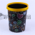 Candy Color Guest Room Large round Dust Basket Office Plastic Kitchen and Toilet Bathroom Household Trash Can