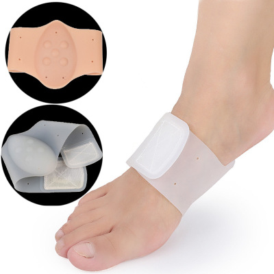 Hook and Loop Fastener Bandage Silicone Arch Support Flat Foot Pes Cavus Support Correction Insole Foot Valgus Foot Pad Insole