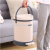 Family foot trash can plastic sanitation bucket belt slow down kitchen large paper basket