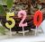 High end birthday party digital 0-9 with bottom holder creative party pleasant cake shop baking