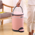 Plastic foot on trash can with portable trash can with cover paper basket