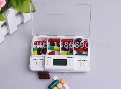 Daily Reminder Electronic Compartment Smart Timing Sealed Pill Case Medicine Box Container 