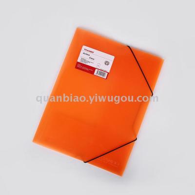 TRANBO PP file folder A4 FC size report folder with elastic plastic clip folder OEM
