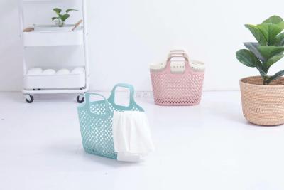 Fashionable prevent cany braid hand basket PE