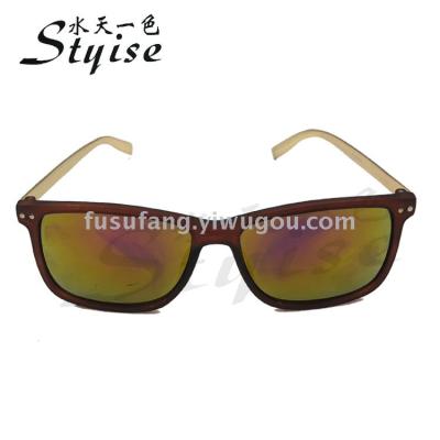 Fashion trend metallic leg box sunglasses for sunshade and uv protection 18169 sunglasses