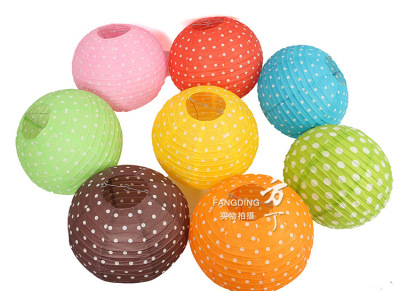 14 \"35CM wedding decoration paper Lantern Festival party decoration paper lampshade foreign trade led paper lamp