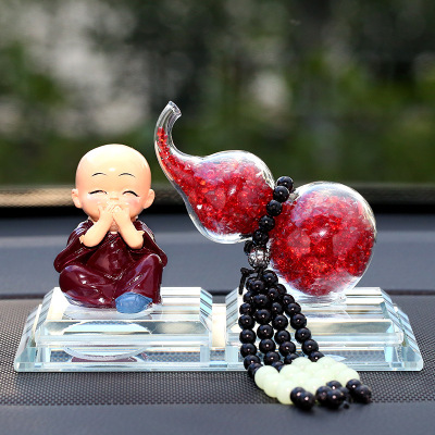 Small monk bao peace crystal gourd interior decoration