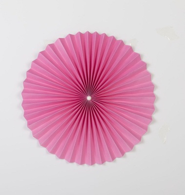 The New wedding venues decorated with paper fans colorful paper crafts window display decorative paper fans