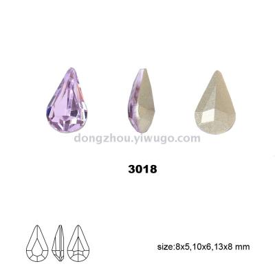 Dz-3018 K9 Water Drop Fancy stone Jewelry Accessories