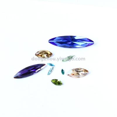 The DZ3017 Horse Eye Tip Bottom Mixed color Crystal Fancy stone jewelry Accessories