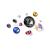 Manufacturer direct DZ-3019 K9 multi-color custom-tip-end round-tip Satellite jewelry Accessories