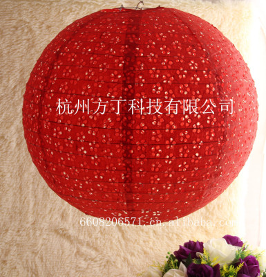 Cross border wholesale hollow hollow Festival decoration 10-inch /25CM paper Lantern Festival decoration