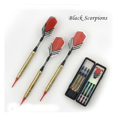 BLACK SCORPIONS BLACK scorpion safety dart pure copper dart head BLACK eight line short pole