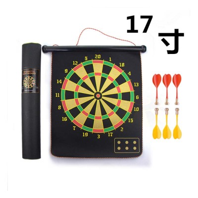The magnetic dart board is 17 \"15\" 12 \"3 design indoor parent-child game safety does not hurt the body