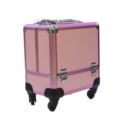 Factory Supply Toolbox Makeup Nail Beauty Box Professional Makeup Manicure Toolbox Aluminum Cosmetic Case