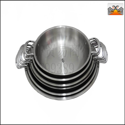 DF99389 DF Trading House sanded hotpot stainless steel kitchen tableware