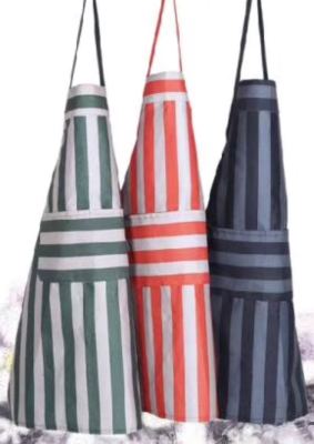 Striped Waterproof Apron Three-Color, Mildew-Proof and Stain-Proof, Fashionable