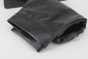 High elastic magic show thin pu leather pants zipped anti-crack butt thermal stretch leggings