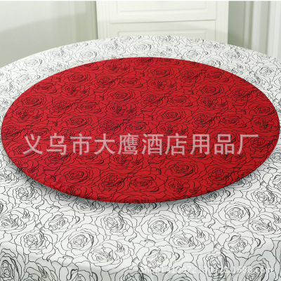 Factory Direct Sales Hotel Banquet Rose Jacquard Lazy Susan Sets Household Dining Table Lazy Susan Sets One Piece Dropshipping