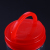 Red cover cylinder - shaped 100% transparent pen holder ball pen brush writing pen storage container