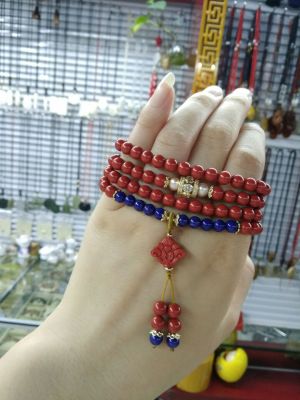 High content cinnabar original bracelet necklace -purpose beads