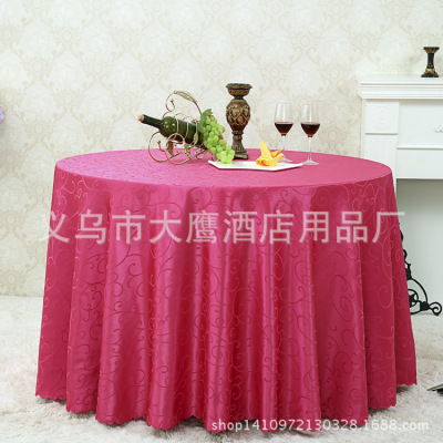 Manufacturer direction-selling hotel restaurant home rattan jacquard tablecloth tablecloth plain European pure color tablecloth