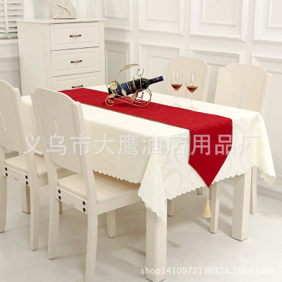 Factory direct sales home restaurant, Wellington jacquard square tablecloth cafe rectangular tablecloth can be customized, wholesale