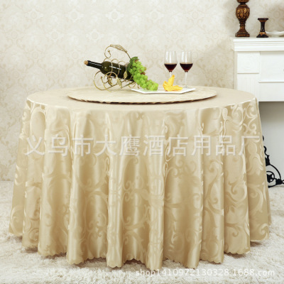 Table cloth a European style jacquard circular Table cloth hotel Table cloth restaurant turntable cover manufacturer wholesale