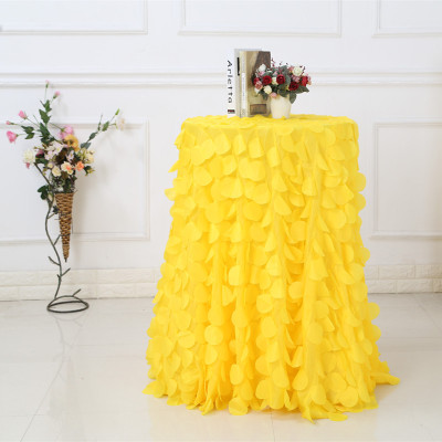 2018 new three - dimensional tablecloth source wholesale petal - polyester taf round table cloth wedding supplies customized manufacturers wholesale