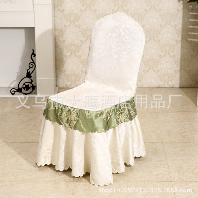 Hotel and Hotel banquet chair set spot jacquard chair wedding conference dress chair steel tube chair a substitute hair