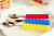 Candy color creative lego set fork spoon/knife fork spoon/chopsticks western dining set 3 pieces portable