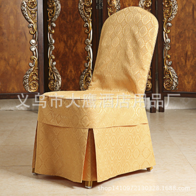 New hotel restaurant multi-color jacquard table and chair sets wedding banquet elastic chair sets plain chair sets wholesale