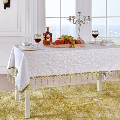 European Coffee Table Tablecloth Tablecloth Fabric Square Household Jacquard Lace Rectangular Tablecloth Restaurant Tablecloth