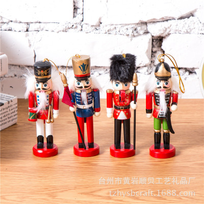 New 12CM nutcracker puppetry 2018 gift set pendant 4 pieces Christmas tree pendant to match