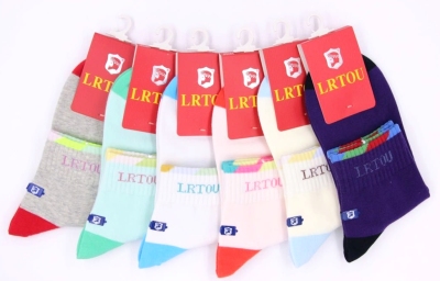 Autumn and winter pure cotton sport socks old man's head thick socks women socks 960