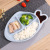 Wheat straw environmental protection portable plastic gift set fish plate separate lunch box