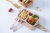 Printed caring environmental health care wheat straw children family tableware set with children chopsticks spoon fork