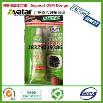 HARDEX  High Temperature Clear RTV Silicone Sealant Gasket Maker