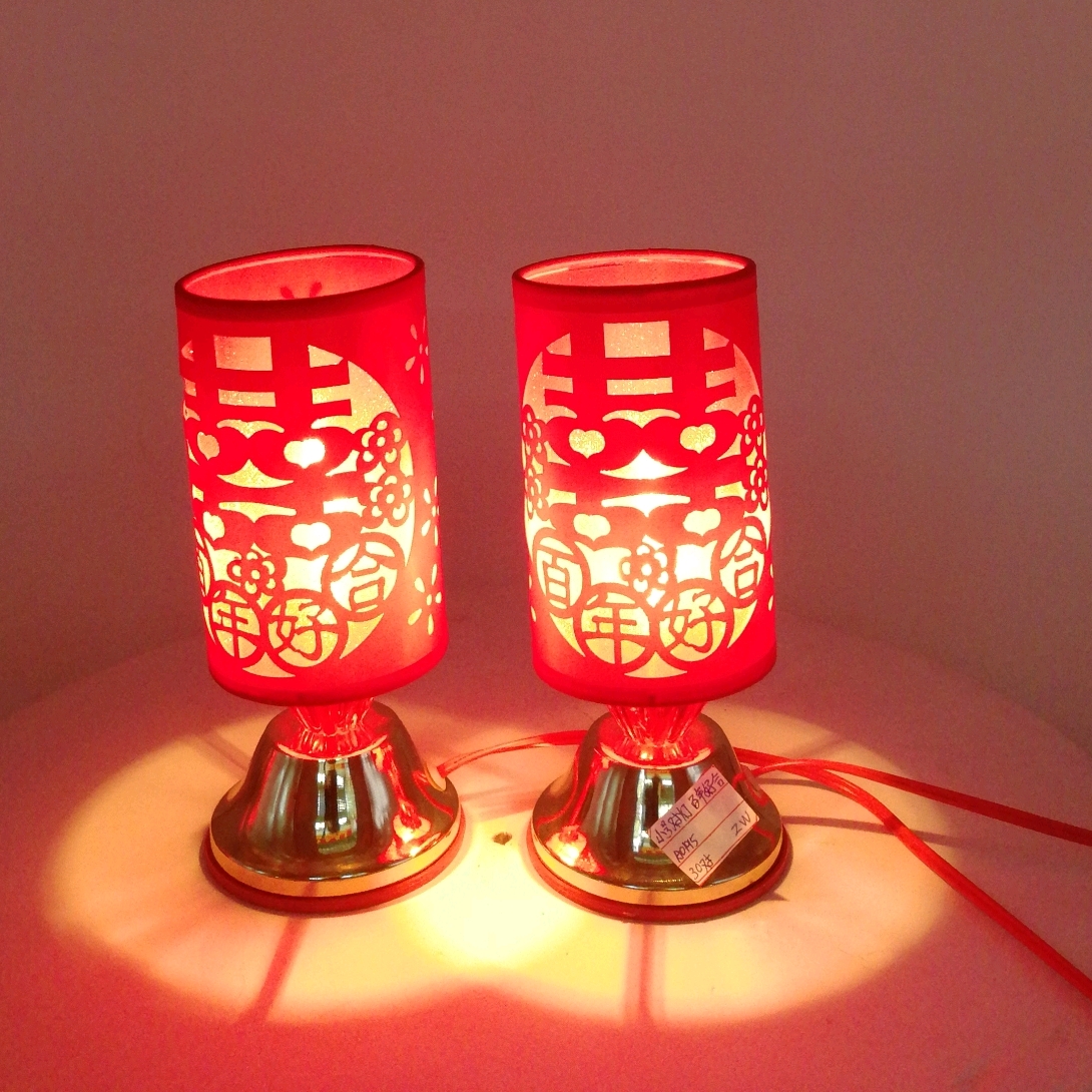 百年好合 对灯台灯婚庆用品喜庆用品