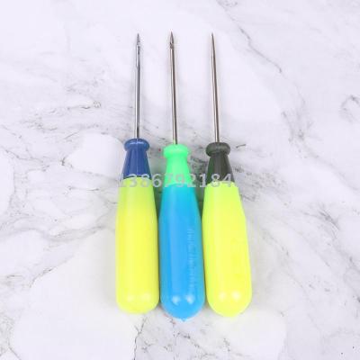 Upper shoe tool plastic handle hook drill awl wholesale shoe drill