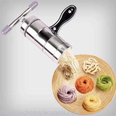 Domestic stainless steel pressure machine manual extruder kitchen supplies small flour machine to do surface tools