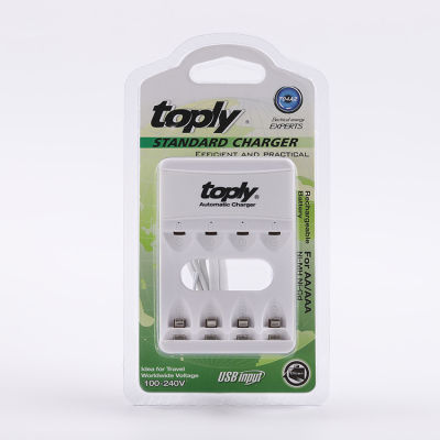 Toply USB data cable no. 5 to no. 7 9V rechargeable battery charger