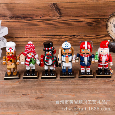 2018 new 15CM new hand-made nutcracker fat soldier puppetry Christmas birthday gifts put out wholesale