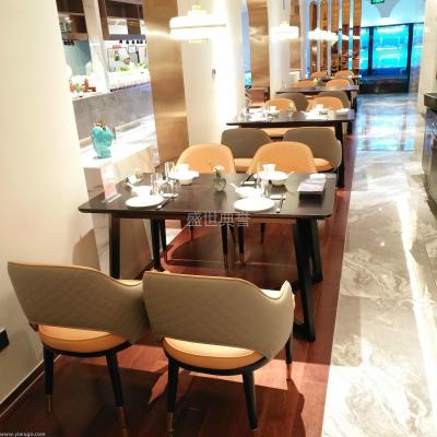 Shanghai hotel light luxurious modern dining chair fashionable simple table and chair Nordic leisure negotiation chair