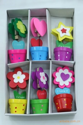 Flower shape/heart shape/animal shape/ Flower cylinder card clip/printable LOGO